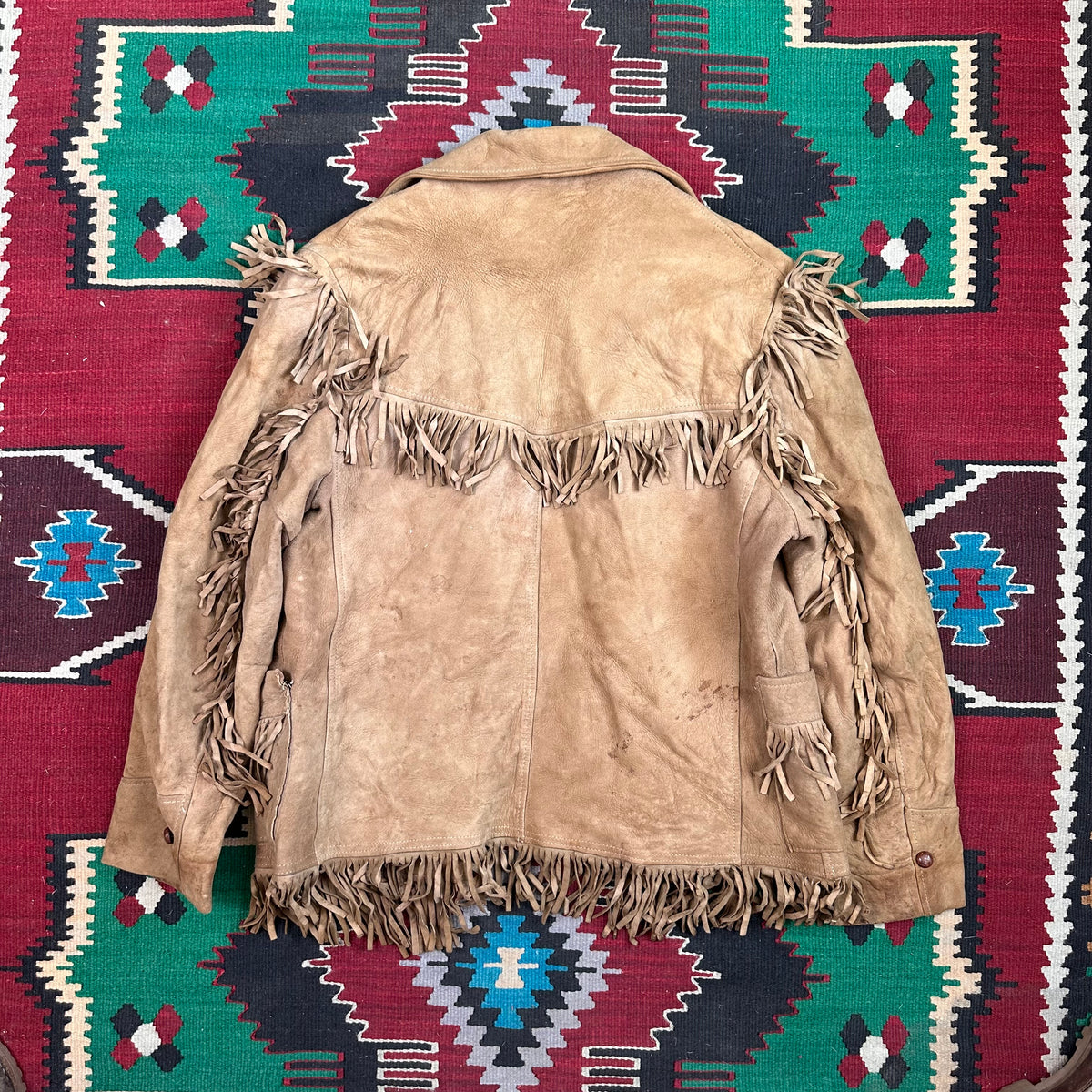 Vintage 60s/70s buckskin deer suede fringe jacket tagged 40 fits medium by Skälar