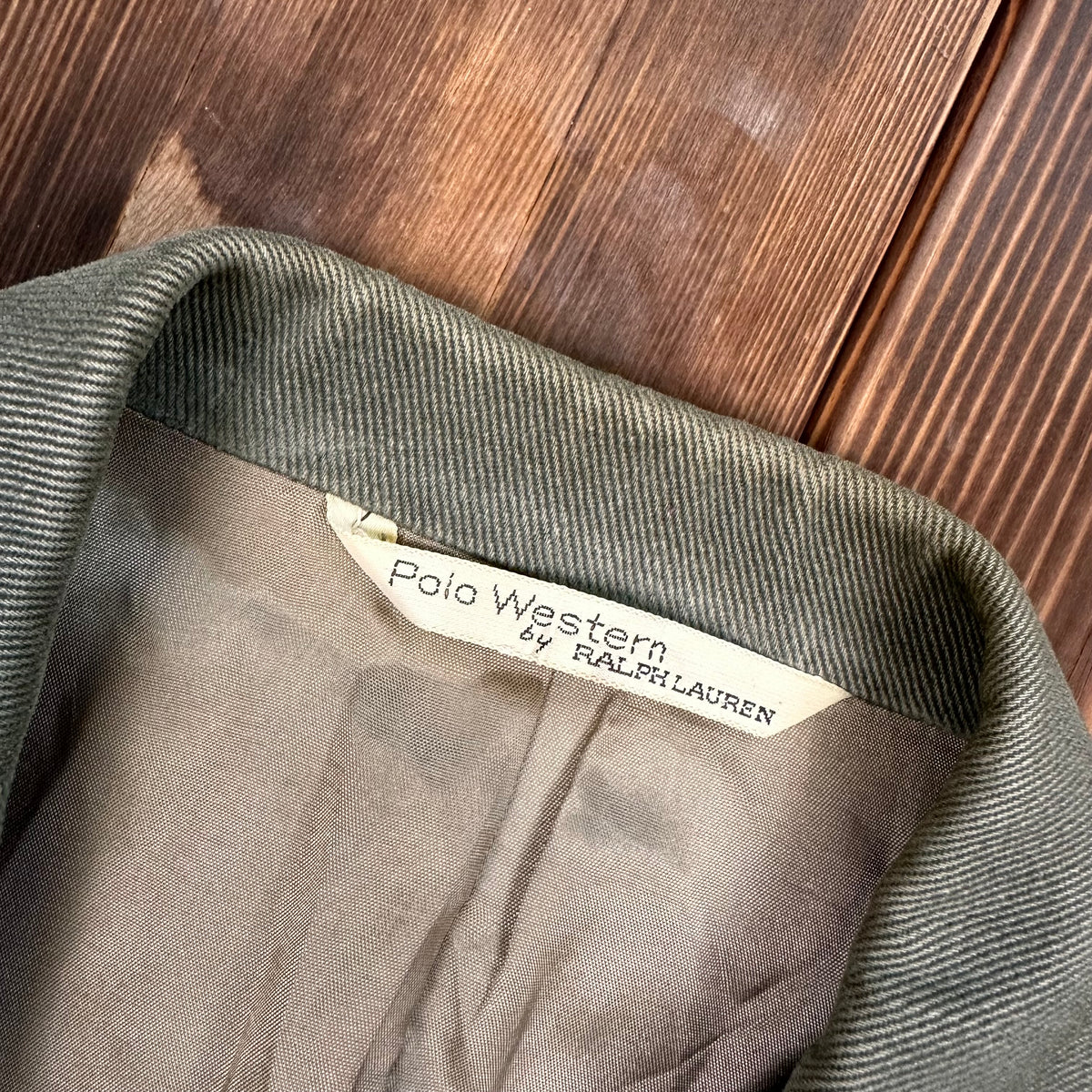 Vintage Polo Western by Ralph Lauren cotton twill sport coat tagged 40R