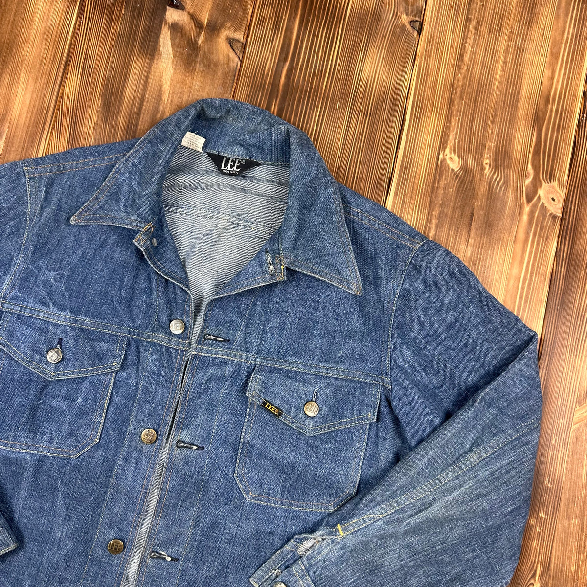 70s LEE denim jacket dark wash medium