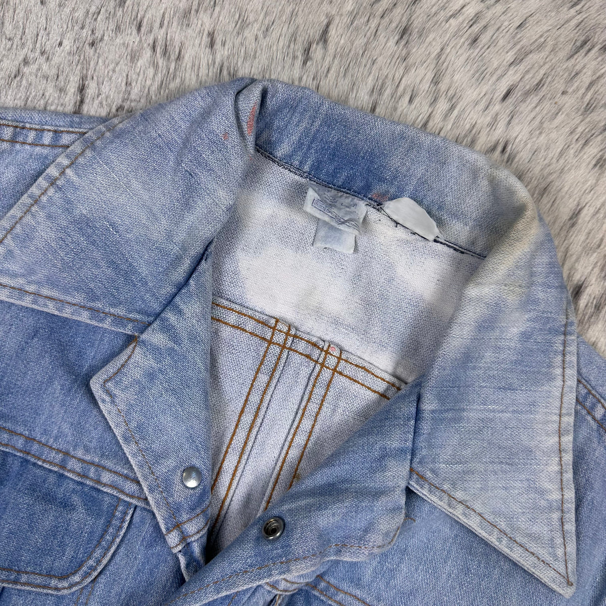 70s Sears denim short bleached Medium