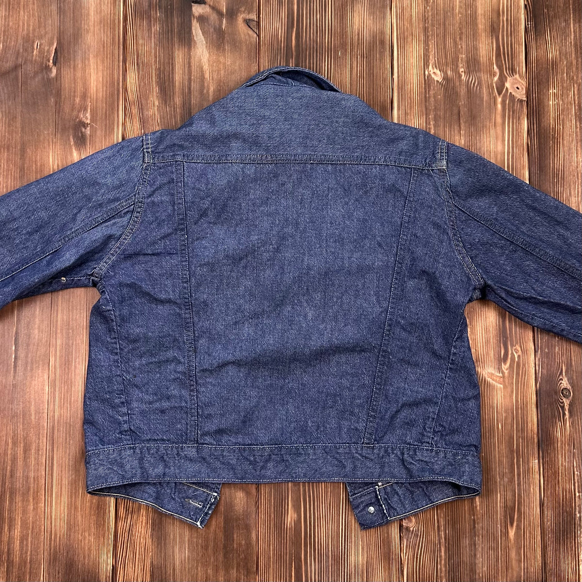 Early 70s Sears Roebucks selvedge dark denim trucker style denim jacket medium approx (40/42)