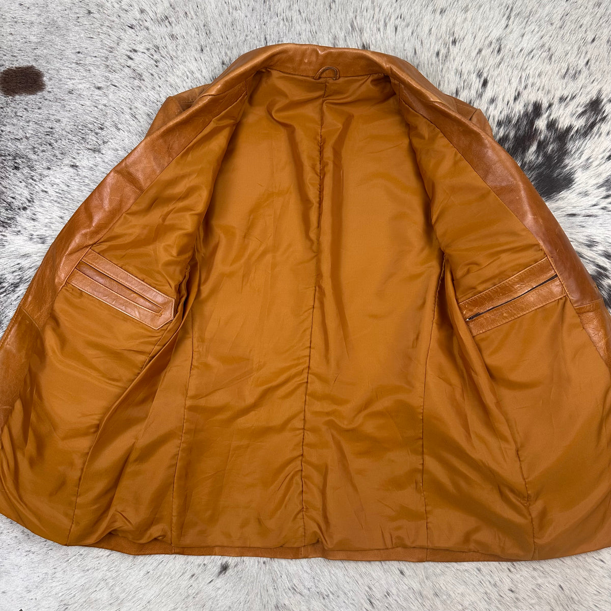 Brown steerhide western sport coat jacket Large approx 40