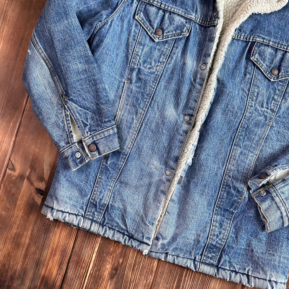 Levi’s sherpa pile coat size 42 fits large late 70/80s