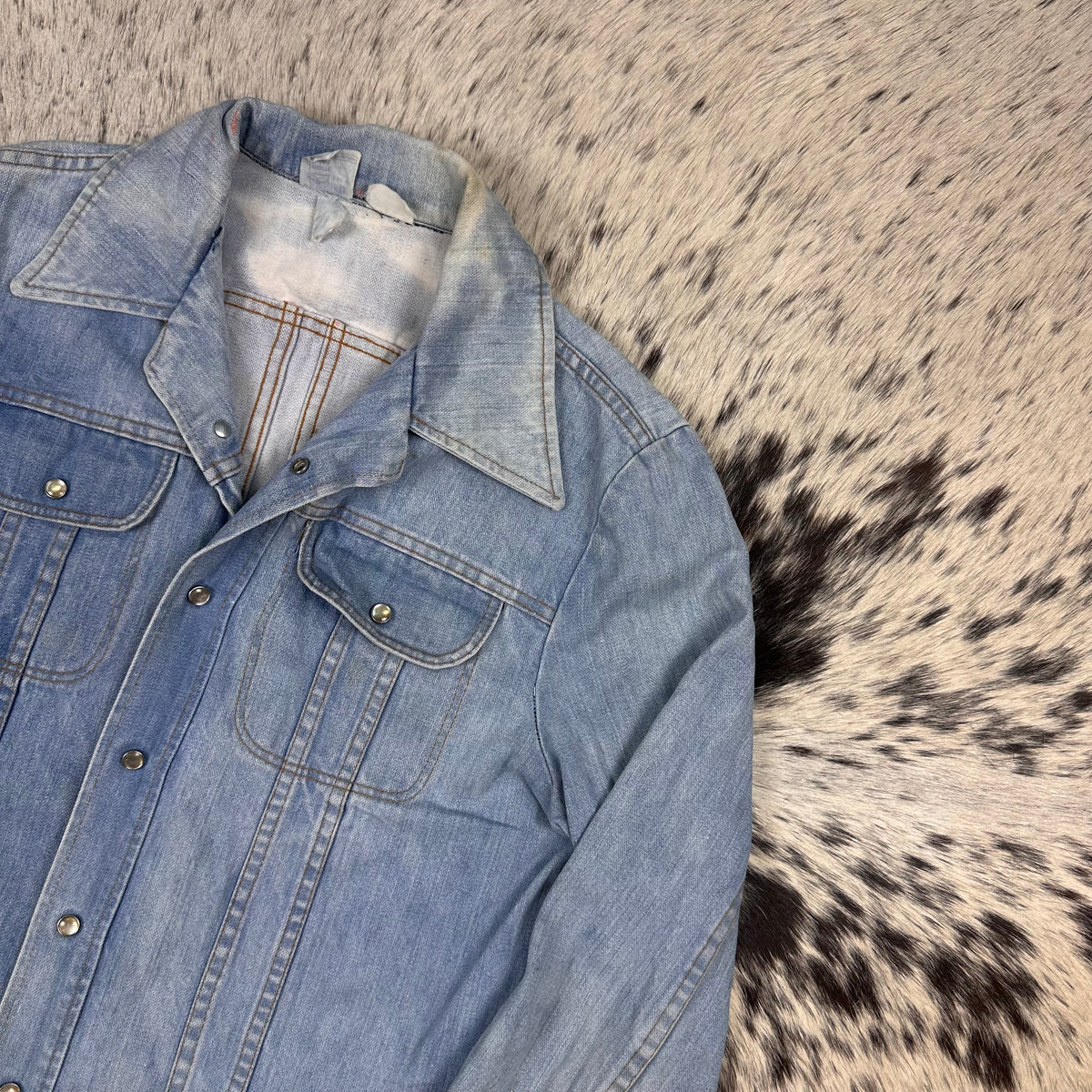 70s Sears denim short bleached Medium