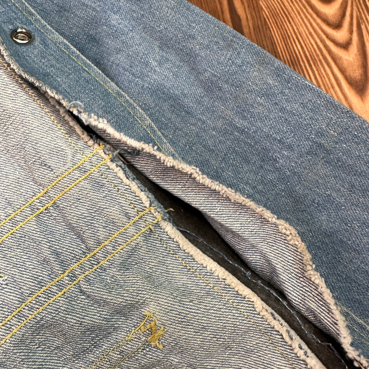 70s Lee safari denim coat jacket fits modern small