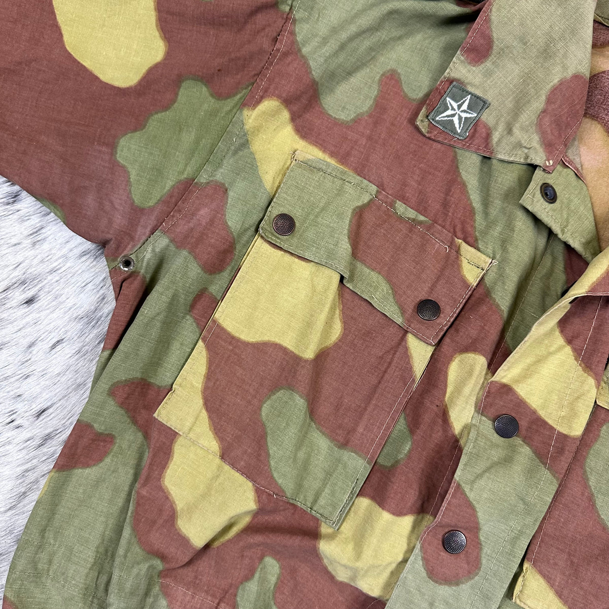 Italian telo mimetico “San Marco” paratrooper smock shirt jacket XS/S