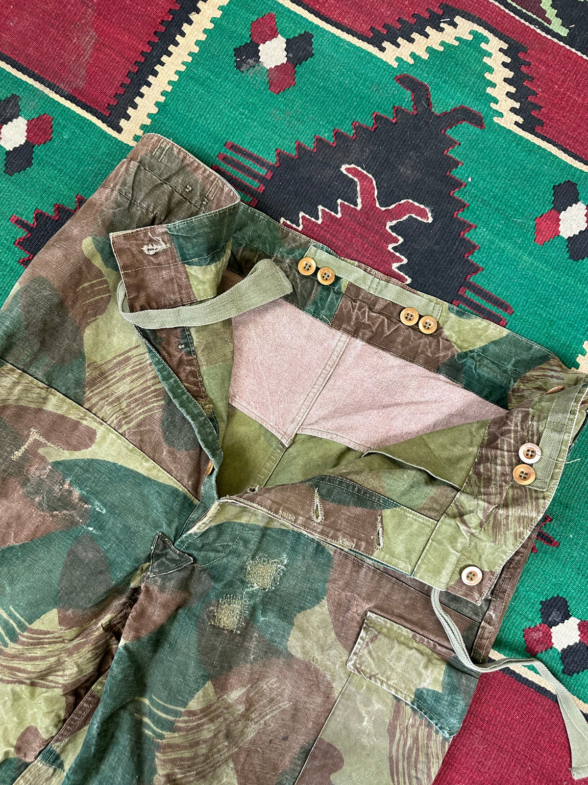 Belgian brushstroke paratrooper pants size 3 M/L