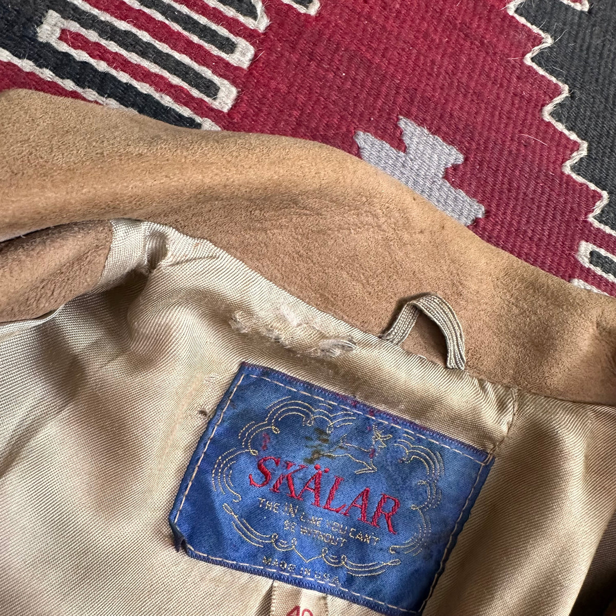 Vintage 60s/70s buckskin deer suede fringe jacket tagged 40 fits medium by Skälar