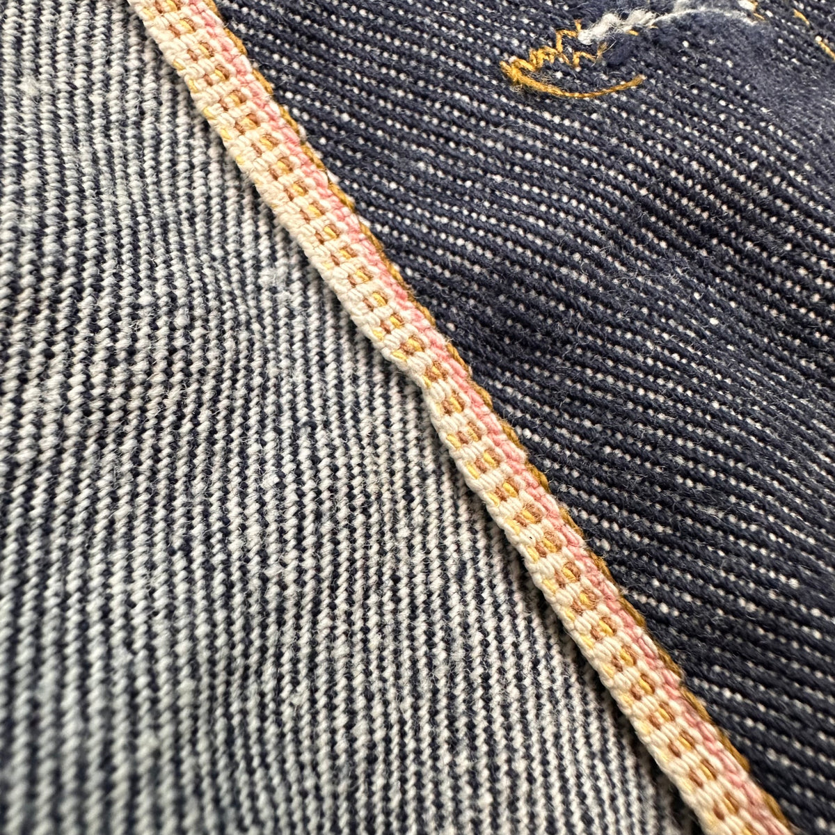 Early 70s Sears Roebucks selvedge dark denim trucker style denim jacket medium approx (40/42)