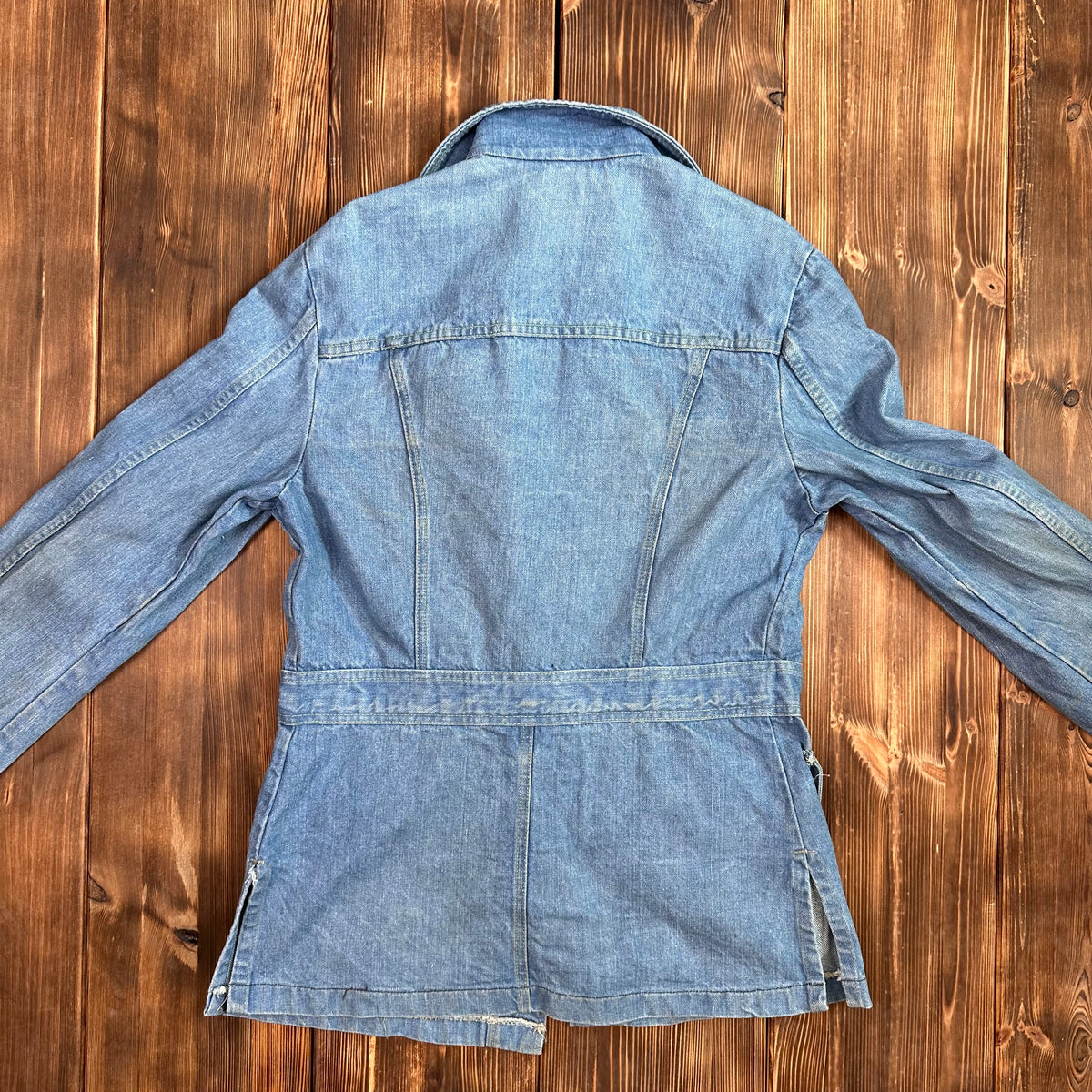 70s Lee safari denim coat jacket fits modern small