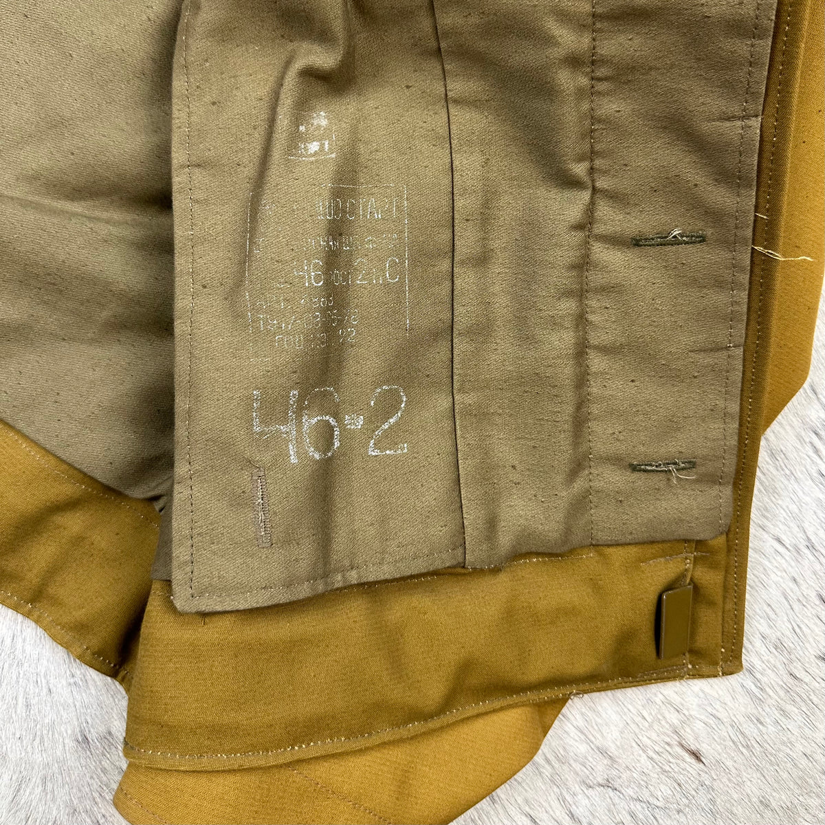 1992 dated Russian tan tanker full suit set fully lined plus mask 46-2 fits large