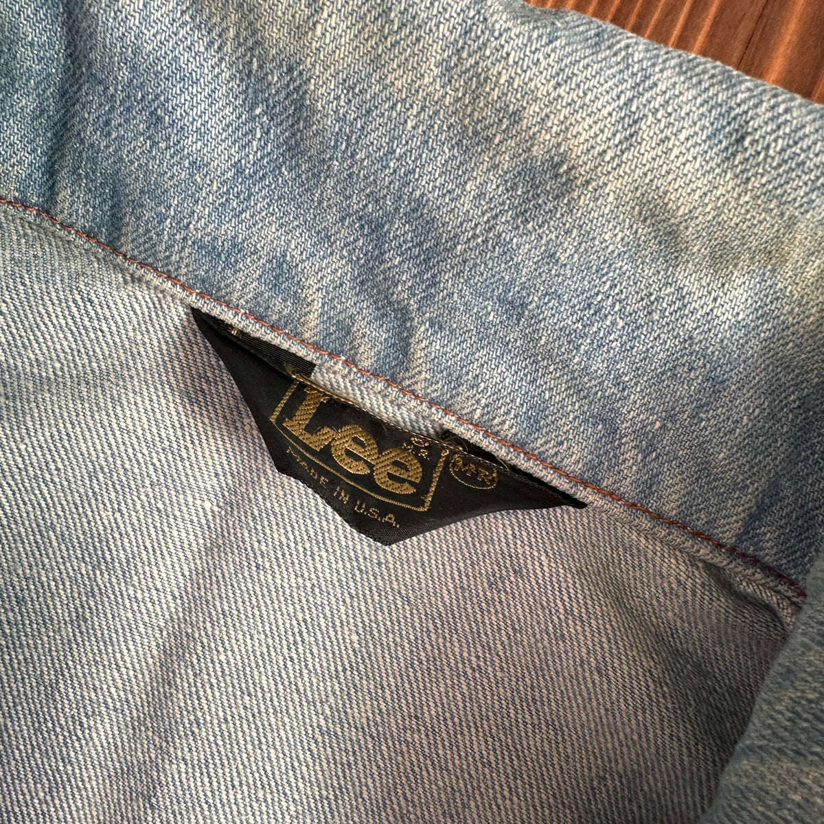 70s Lee safari denim coat jacket fits modern small