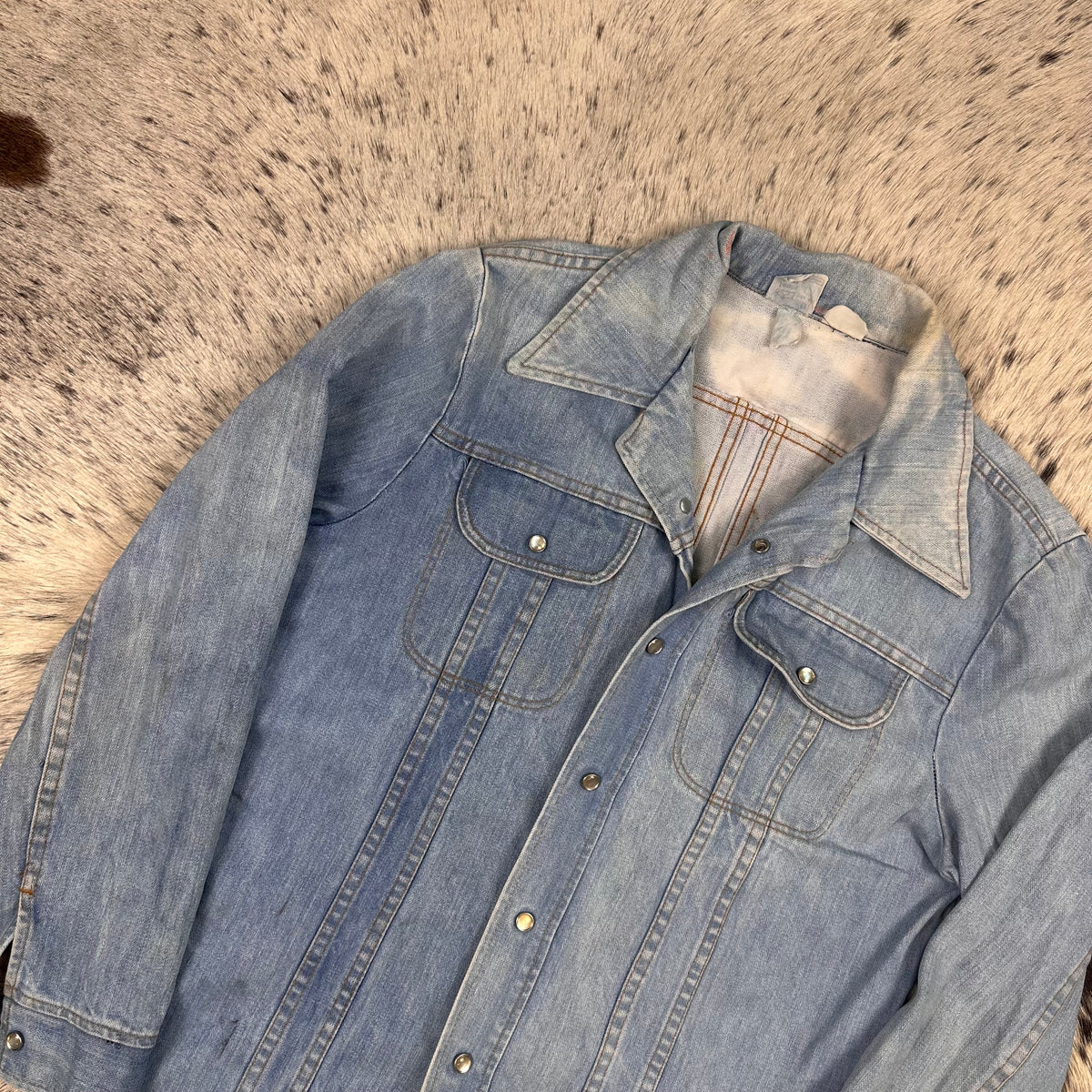 70s Sears denim short bleached Medium