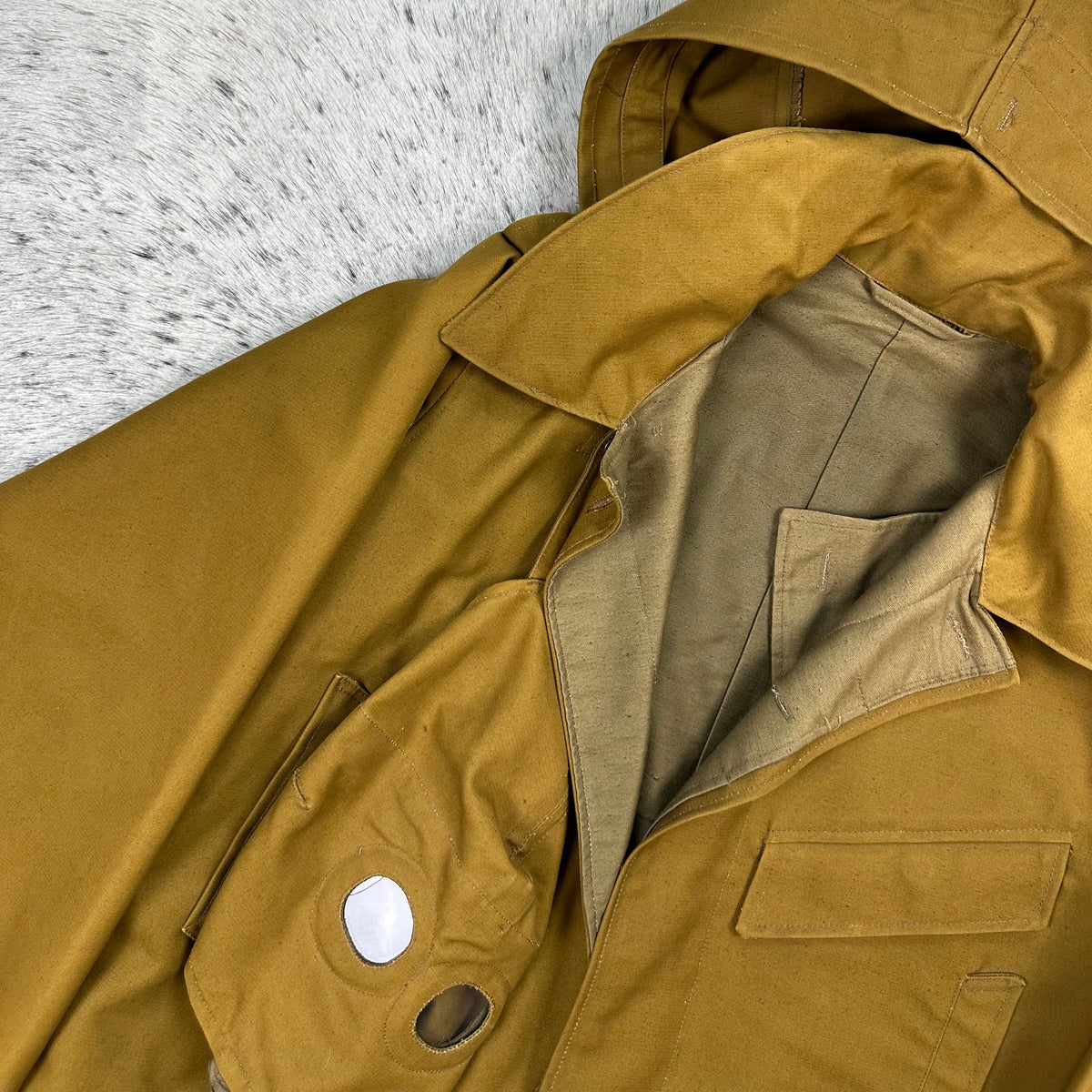 1992 dated Russian tan tanker full suit set fully lined plus mask 46-2 fits large