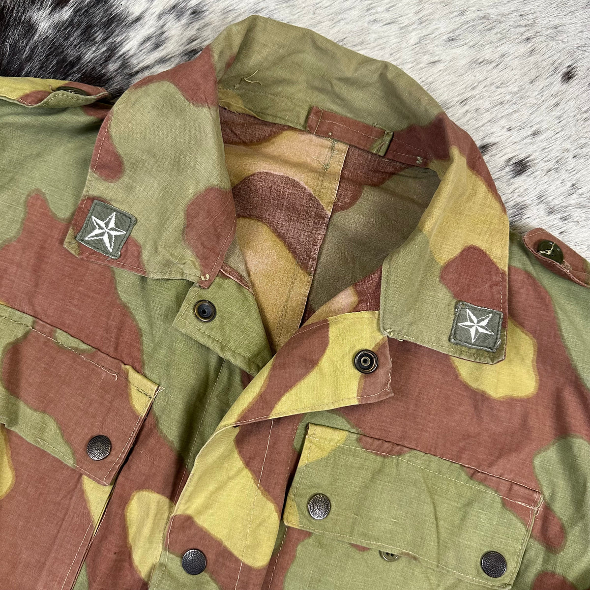 Italian telo mimetico “San Marco” paratrooper smock shirt jacket XS/S