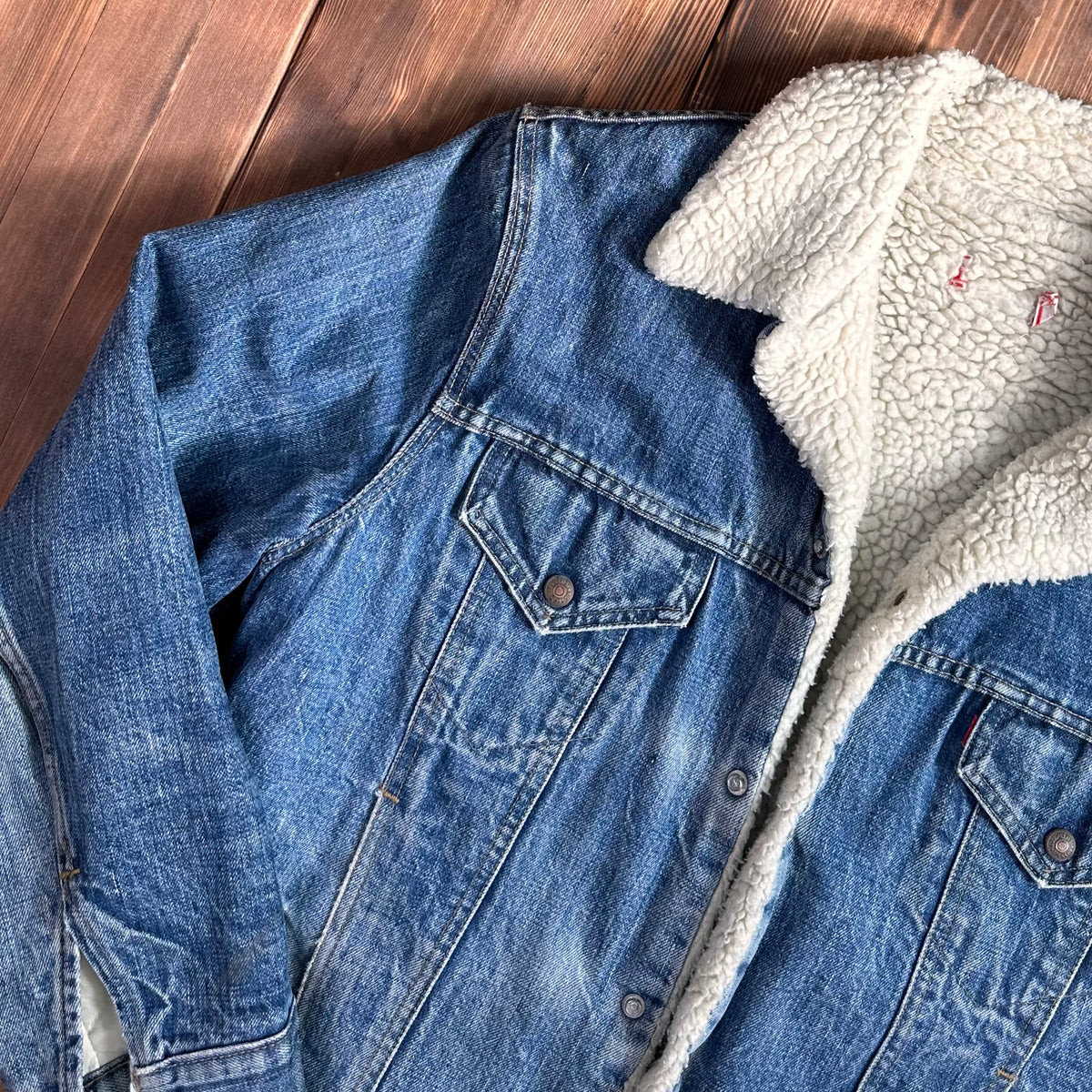 Levi’s sherpa pile coat size 42 fits large late 70/80s