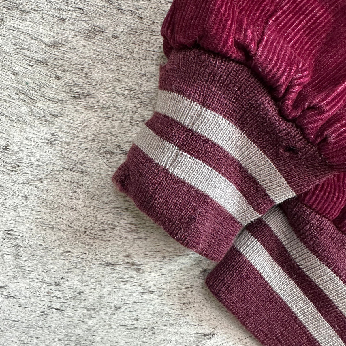 60s burgundy corduroy letterman varsity jacket women’s medium men’s small