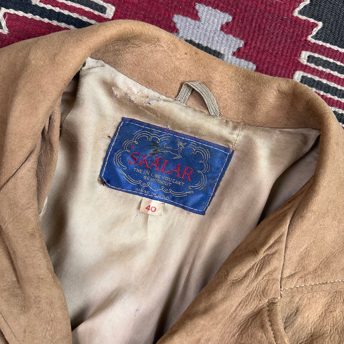 Vintage 60s/70s buckskin deer suede fringe jacket tagged 40 fits medium by Skälar