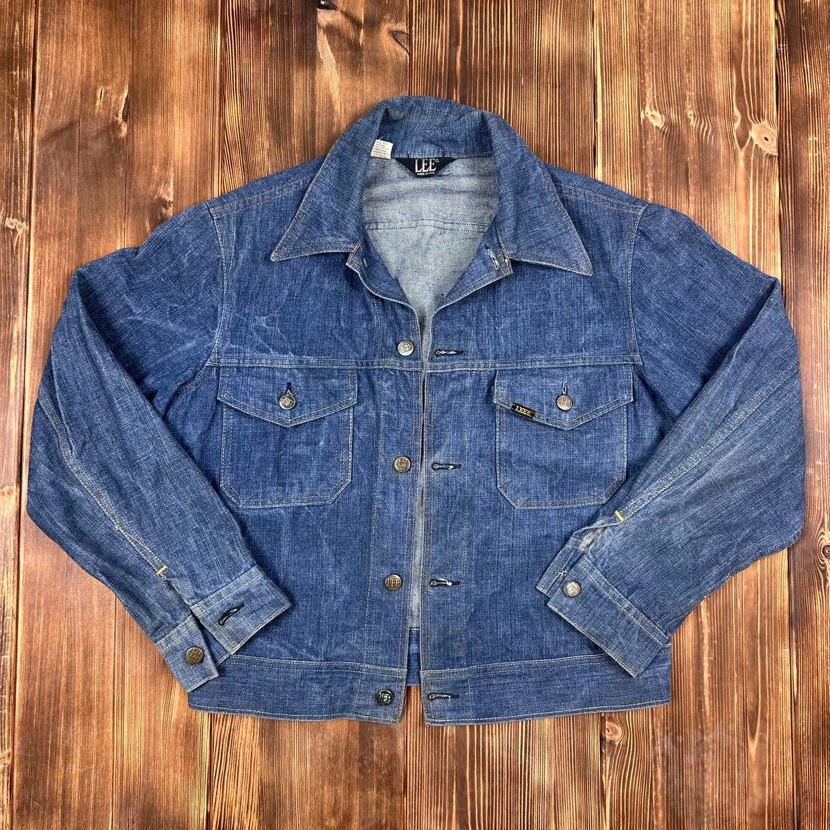 70s LEE denim jacket dark wash medium