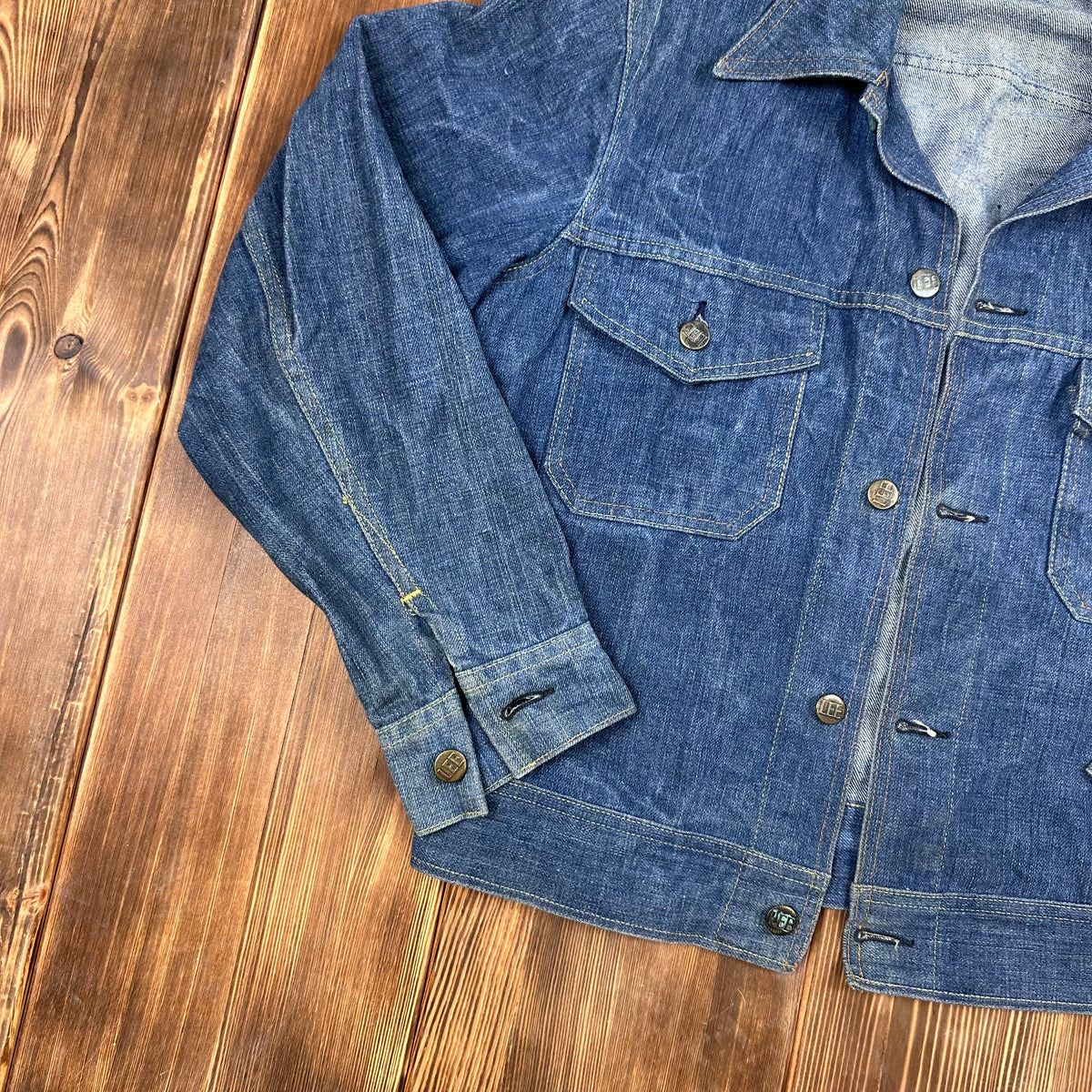 70s LEE denim jacket dark wash medium