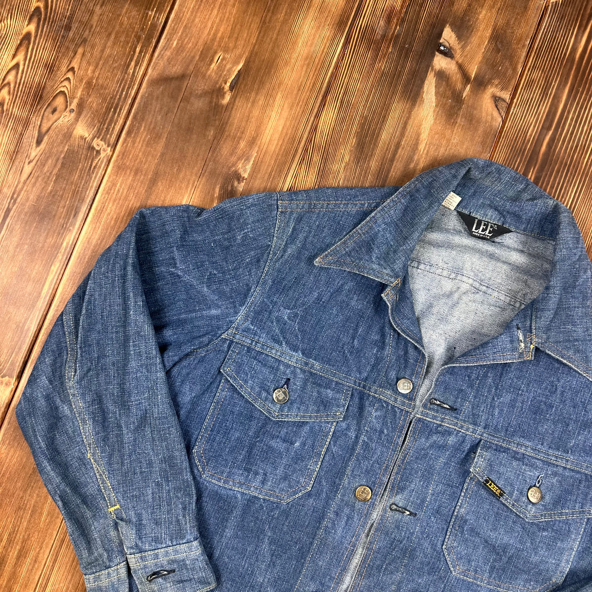 70s LEE denim jacket dark wash medium