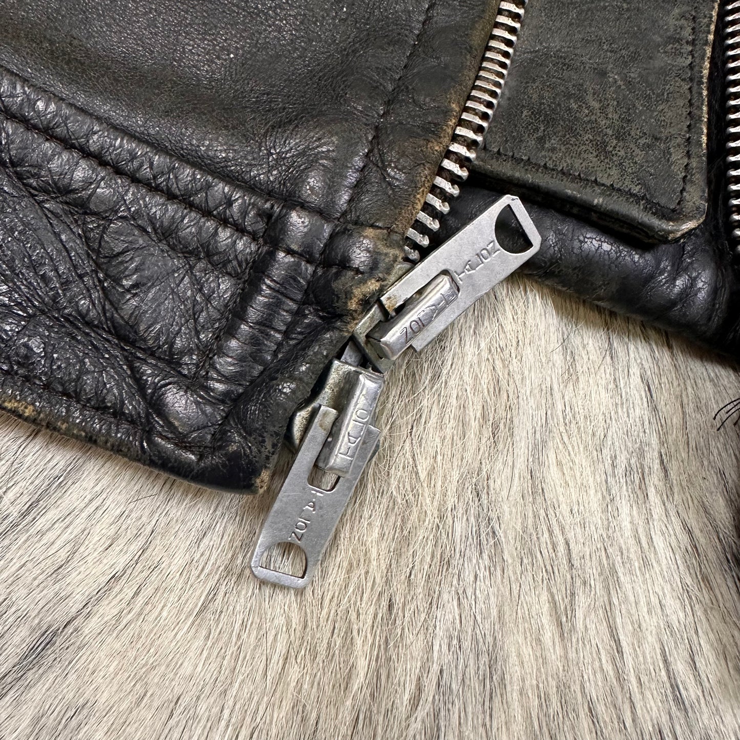 1970s NYPD Horsehide Leather jacket Fits Medium