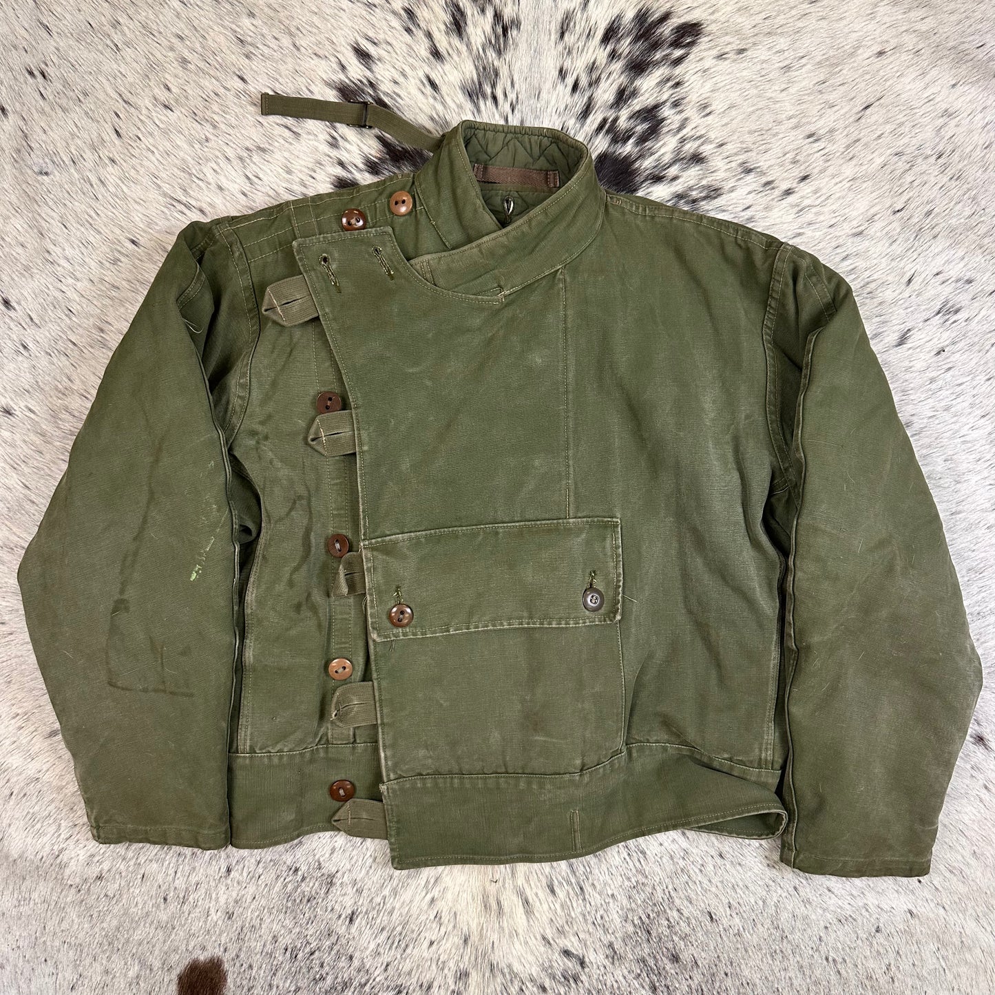 Swedish Green Dispatch motorcycle / tanker jacket modern Large / XL