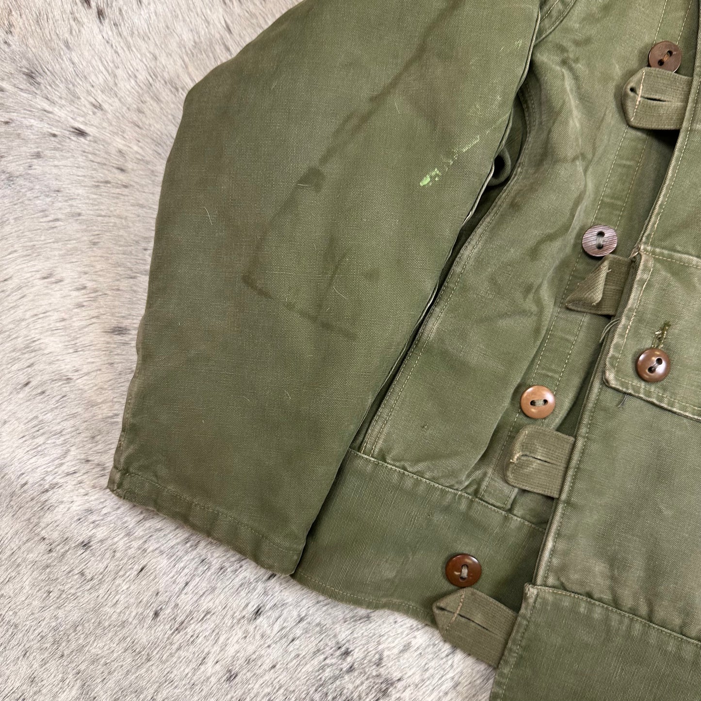 Swedish Green Dispatch motorcycle / tanker jacket modern Large / XL