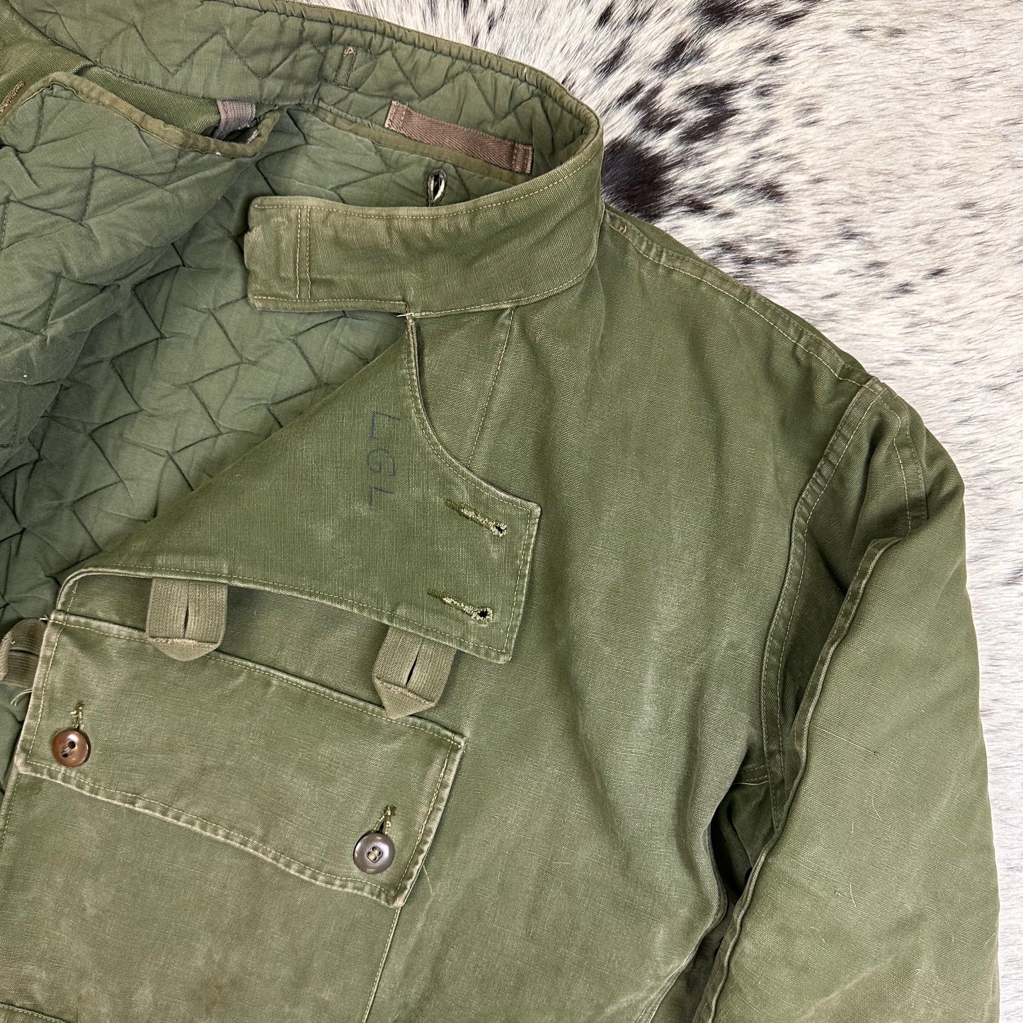 Swedish Green Dispatch motorcycle / tanker jacket modern Large / XL