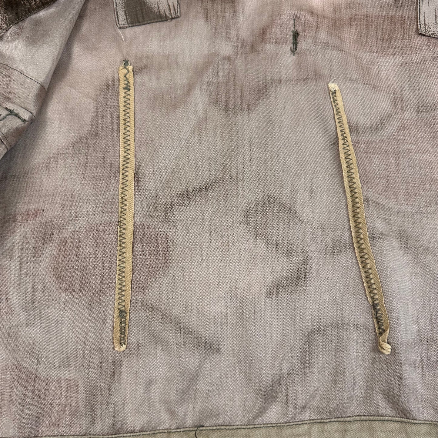 West German BGS Border Gaurd Bundesgrenzschutz Sumpfmuster camo jacket tagged 50 modern large 1971