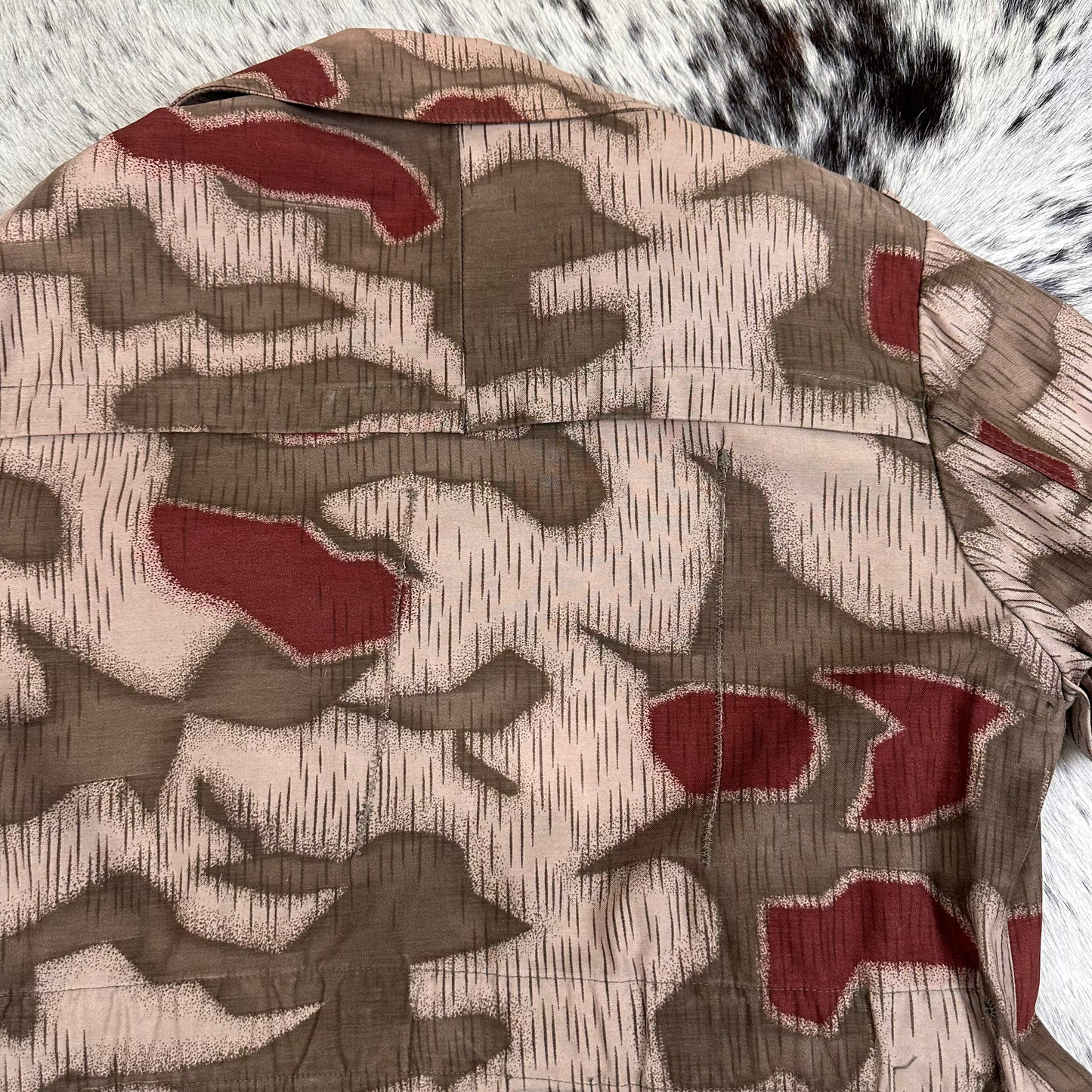 West German BGS Border Gaurd Bundesgrenzschutz Sumpfmuster camo jacket tagged 50 modern large 1971