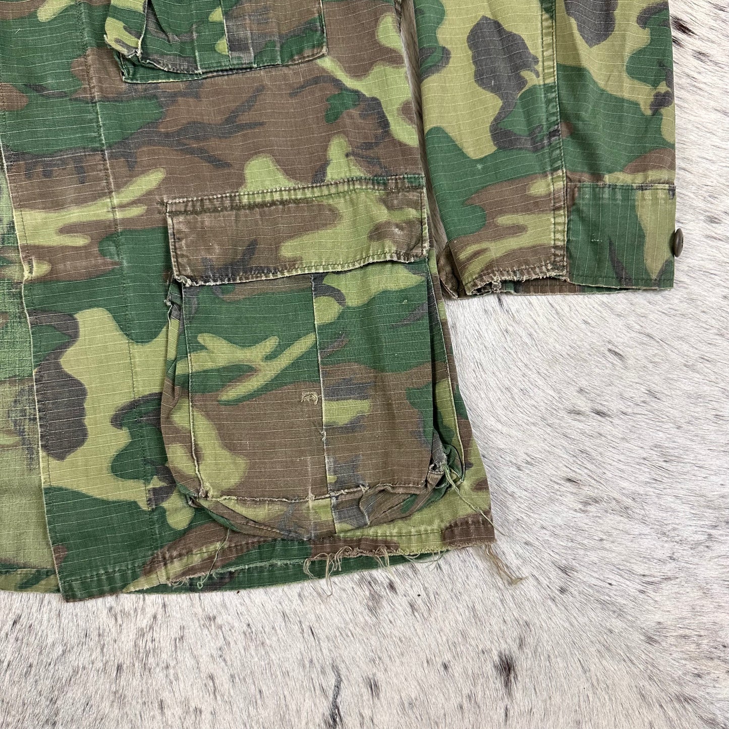 GREEN DOMINANT RDF CUT ERDL SHIRT APPROX MEDIUM Short