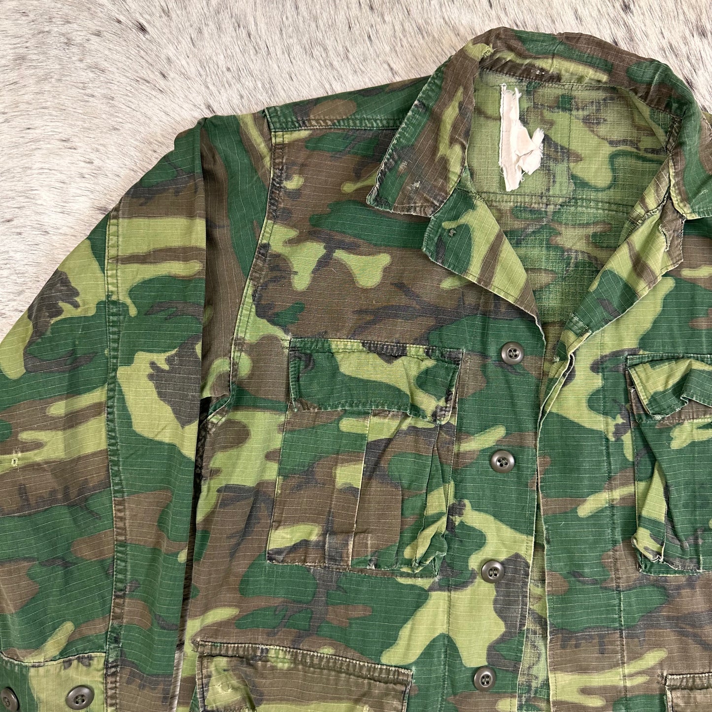 GREEN DOMINANT RDF CUT ERDL SHIRT APPROX MEDIUM Short