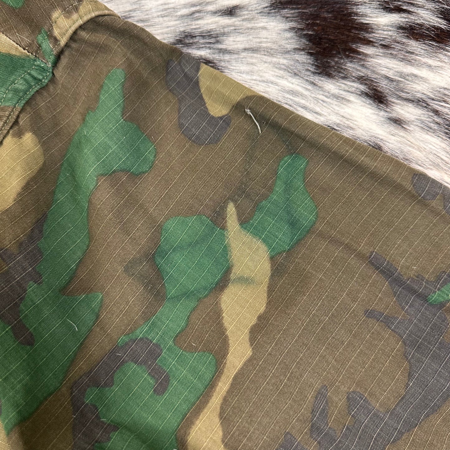 Brown dominant ERDL jungle jacket 1969 small regular camo shirt