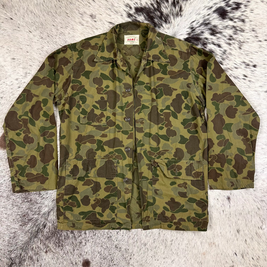 Vintage Kamo duck hunter frog skin camo shirt size small