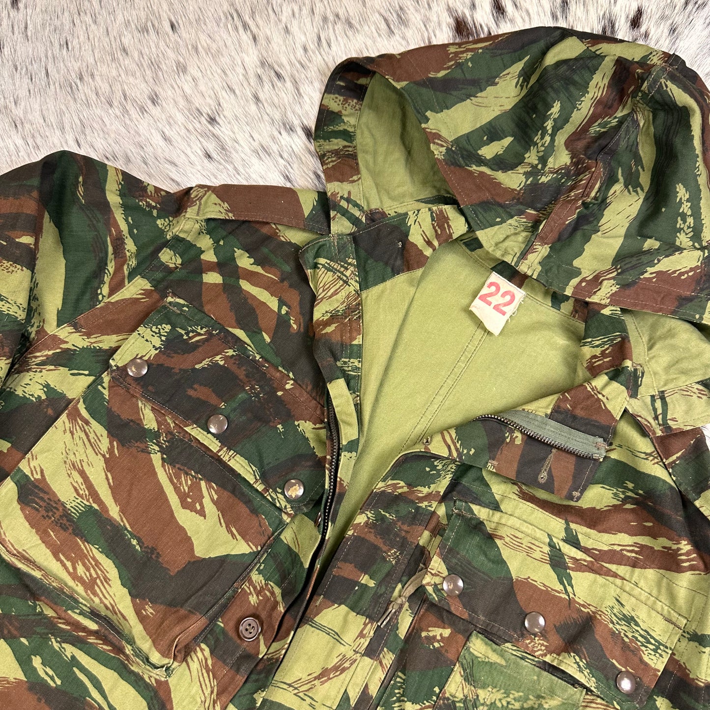 French Lizard camo TAP 47/56 paratrooper smock jacket approx large