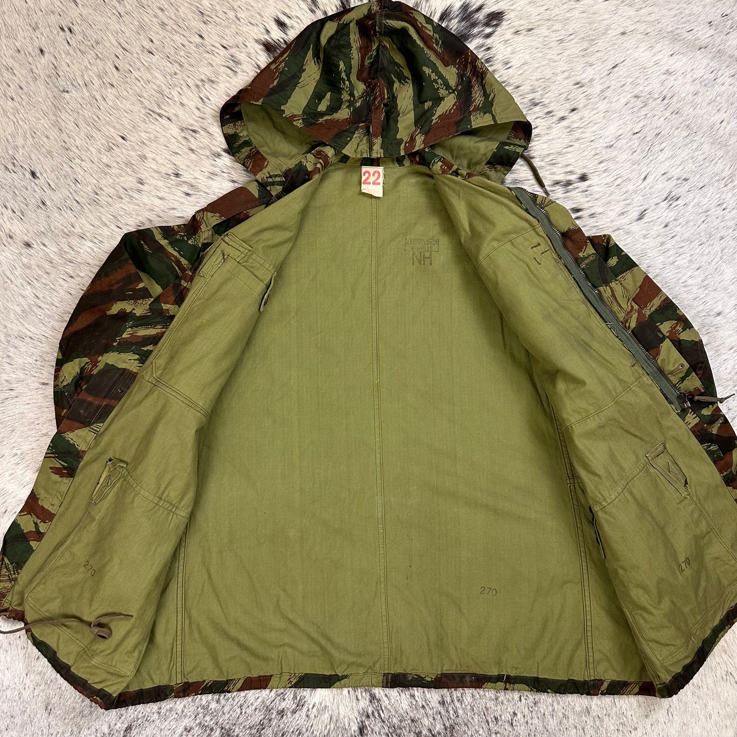 French Lizard camo TAP 47/56 paratrooper smock jacket approx large