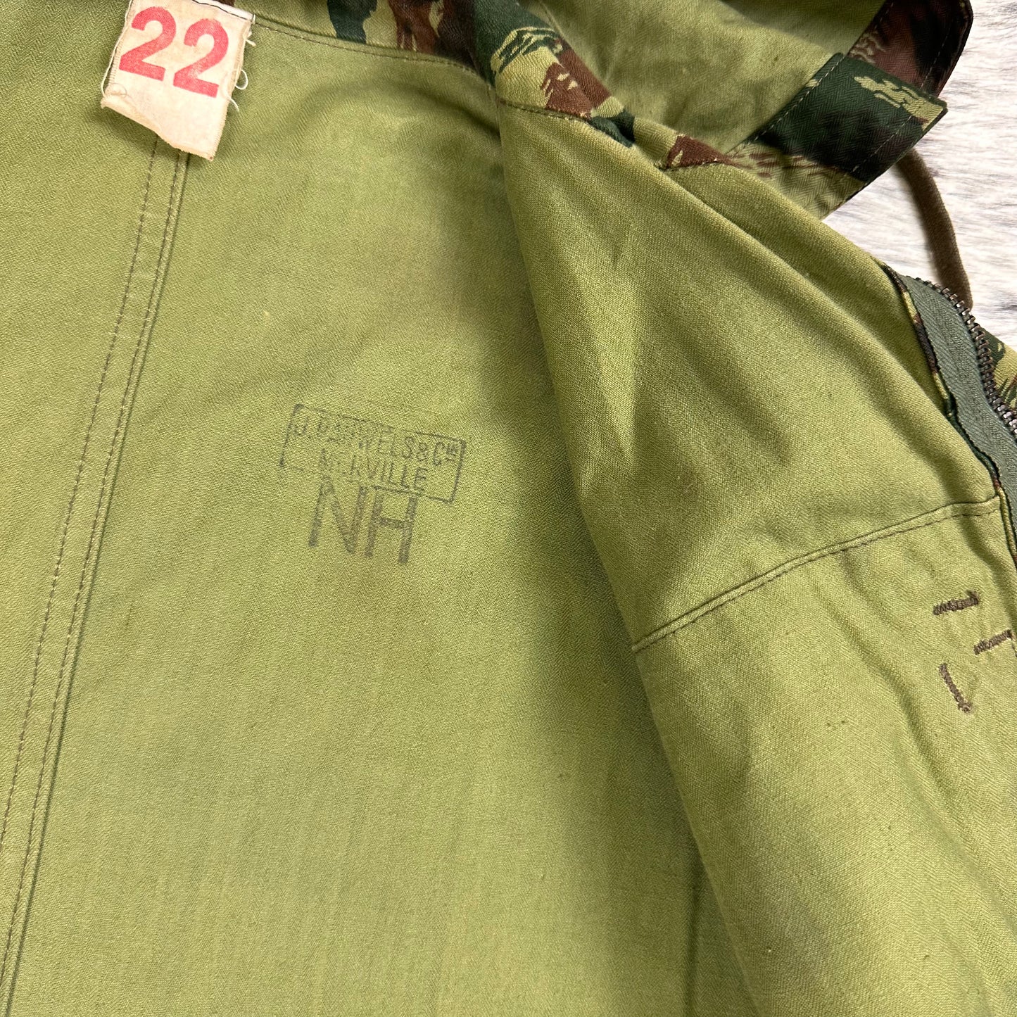 French Lizard camo TAP 47/56 paratrooper smock jacket approx large