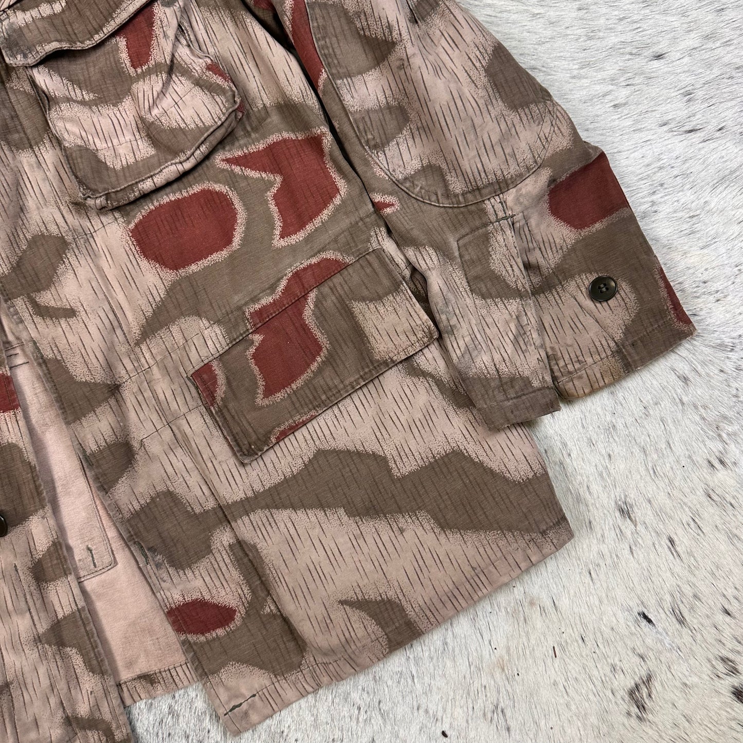 West German BGS Border Gaurd Bundesgrenzschutz Sumpfmuster camo jacket tagged 46 modern medium 1971