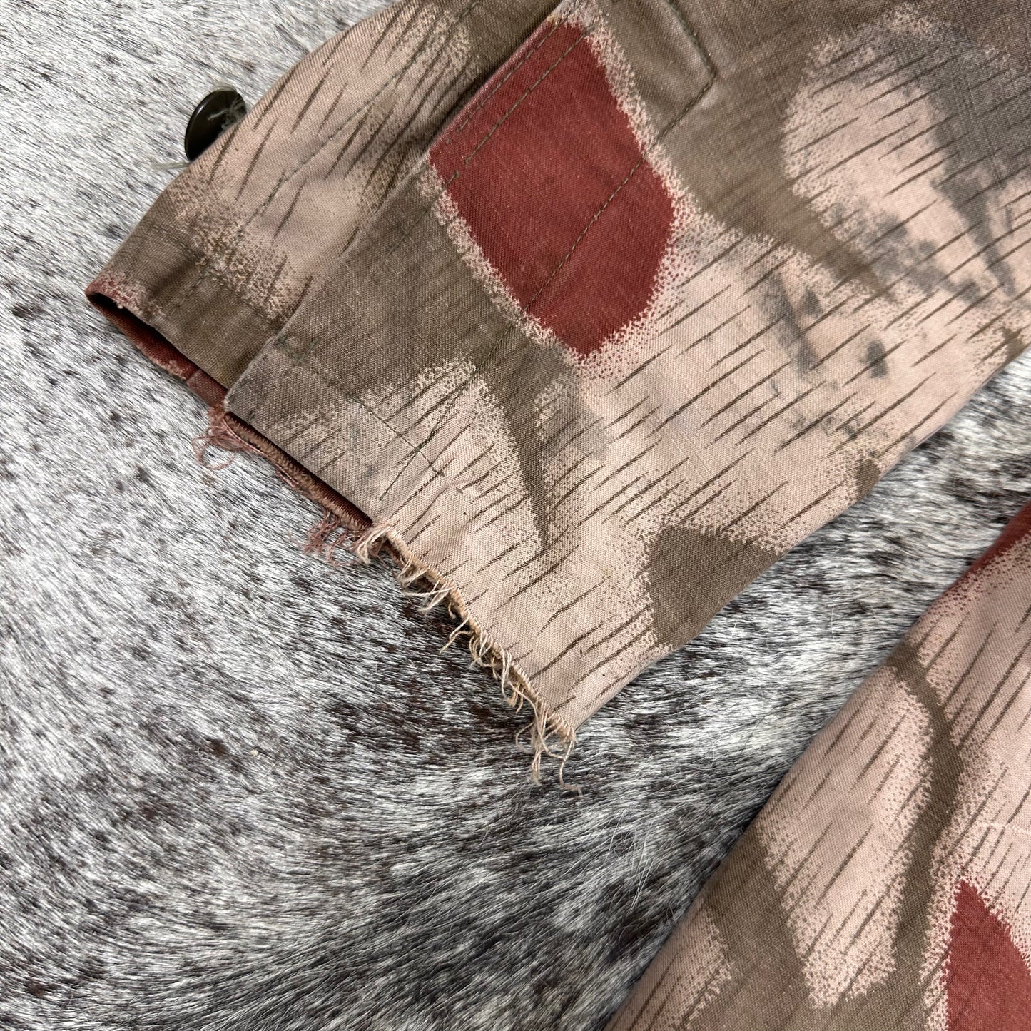 West German BGS Border Gaurd Bundesgrenzschutz Sumpfmuster camo jacket tagged 46 modern medium 1971