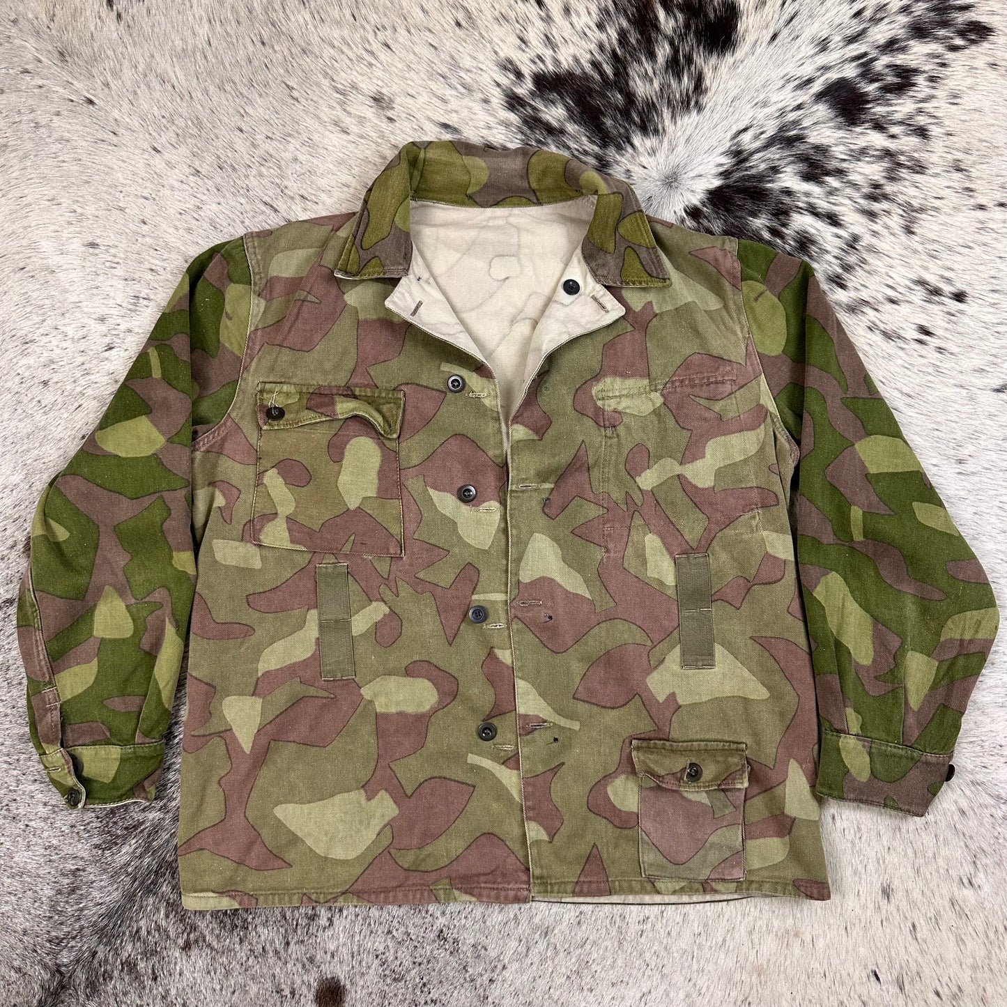 1966 Finnish M62 clown camo jacket tahhed 52 fits medium