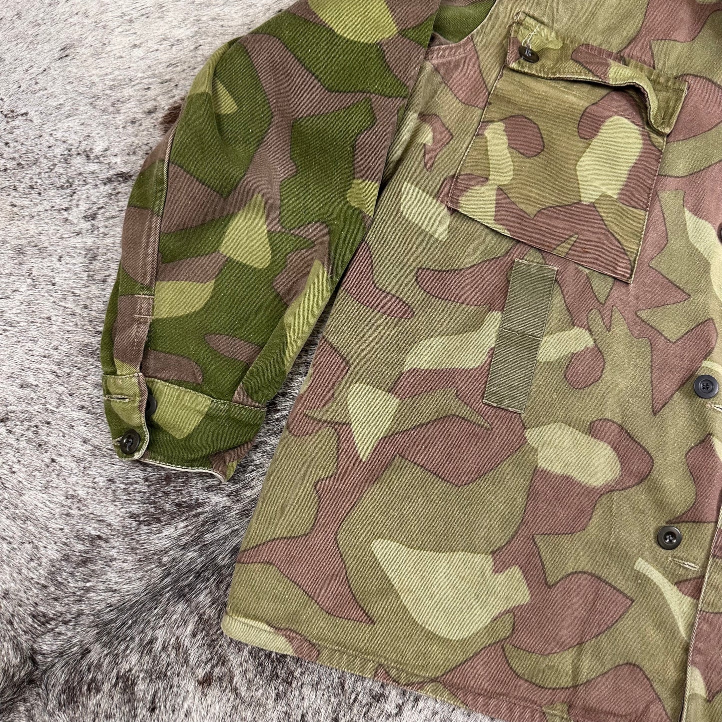 1966 Finnish M62 clown camo jacket tahhed 52 fits medium