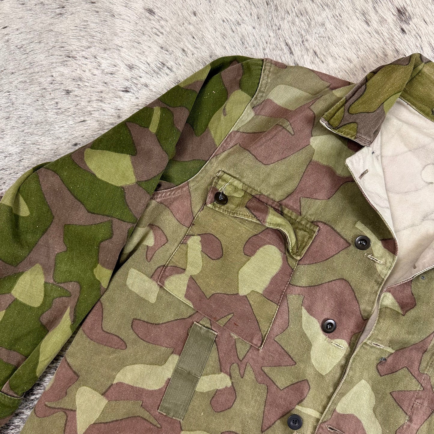 1966 Finnish M62 clown camo jacket tahhed 52 fits medium