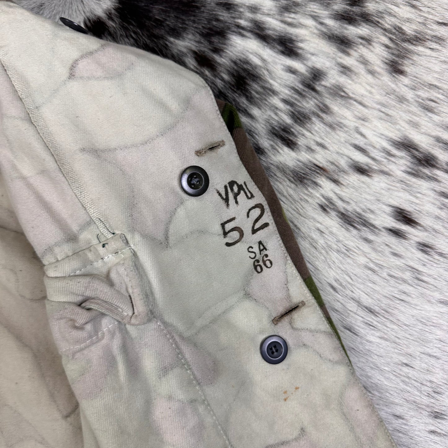 1966 Finnish M62 clown camo jacket tahhed 52 fits medium