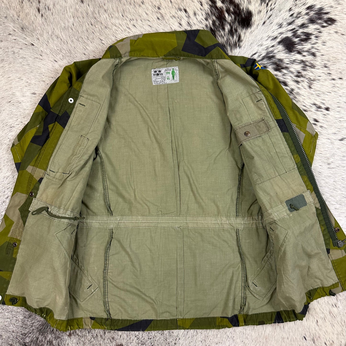 1989 Swedish splinter camo jacket 190 / 85 fits medium long