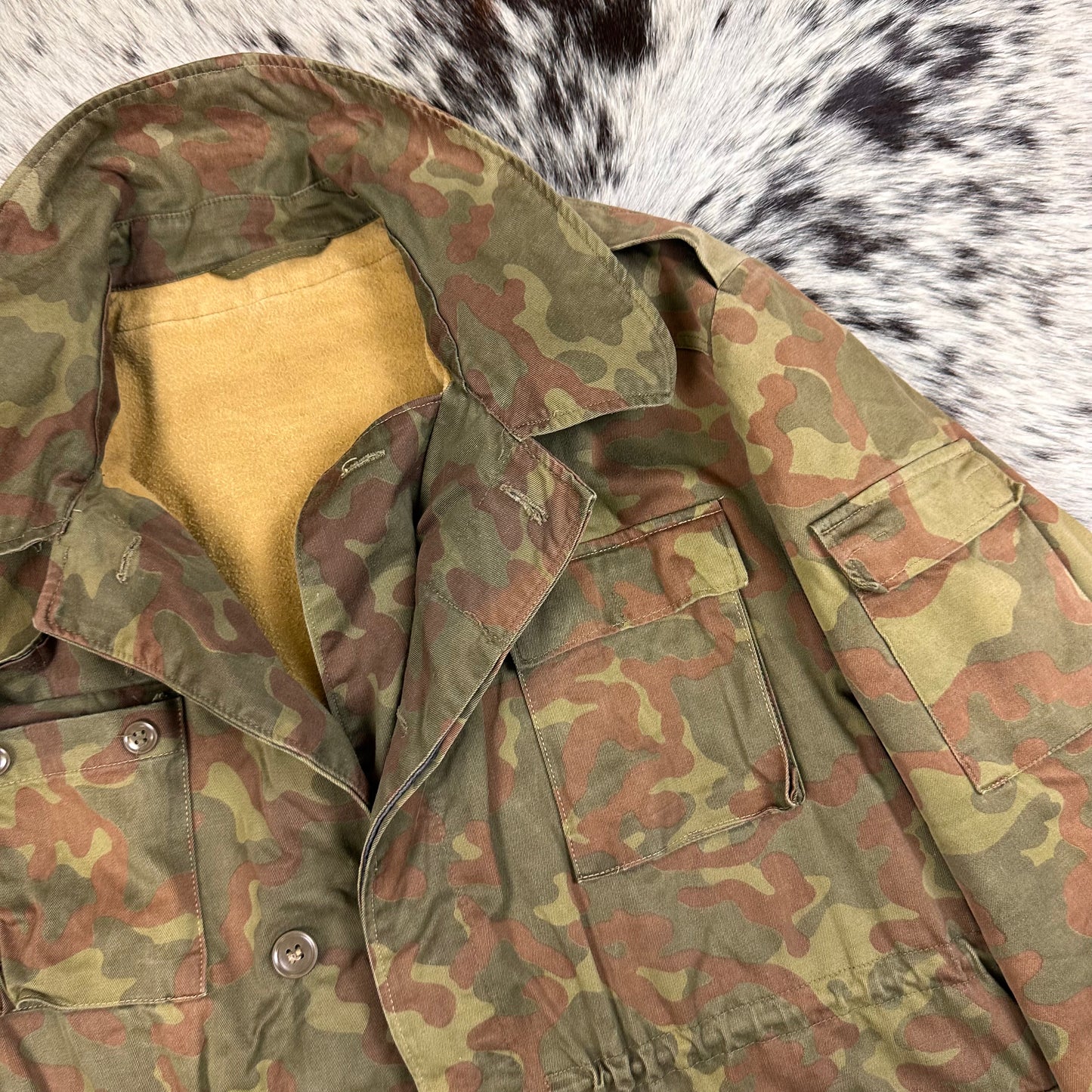 USSR Soviet / Russian TTsKO Butan camo lined winter jacket fits large