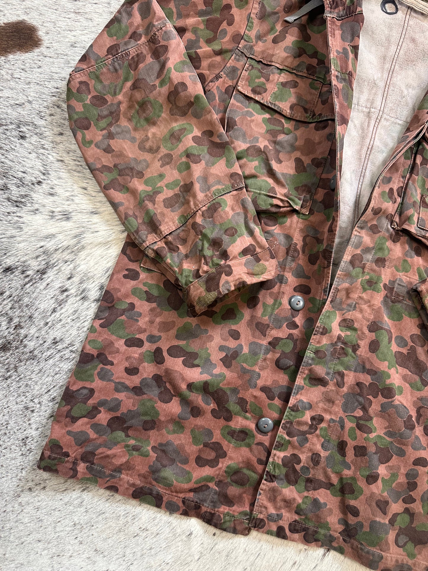 Austrian peadot camouflage jacket parka fits modern medium